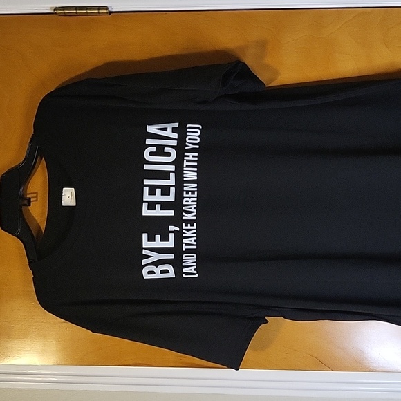 Unisex (Mens / Womens) Black / White "Bye Felicia" Short Sleeve T-shirt - Picture 3 of 5